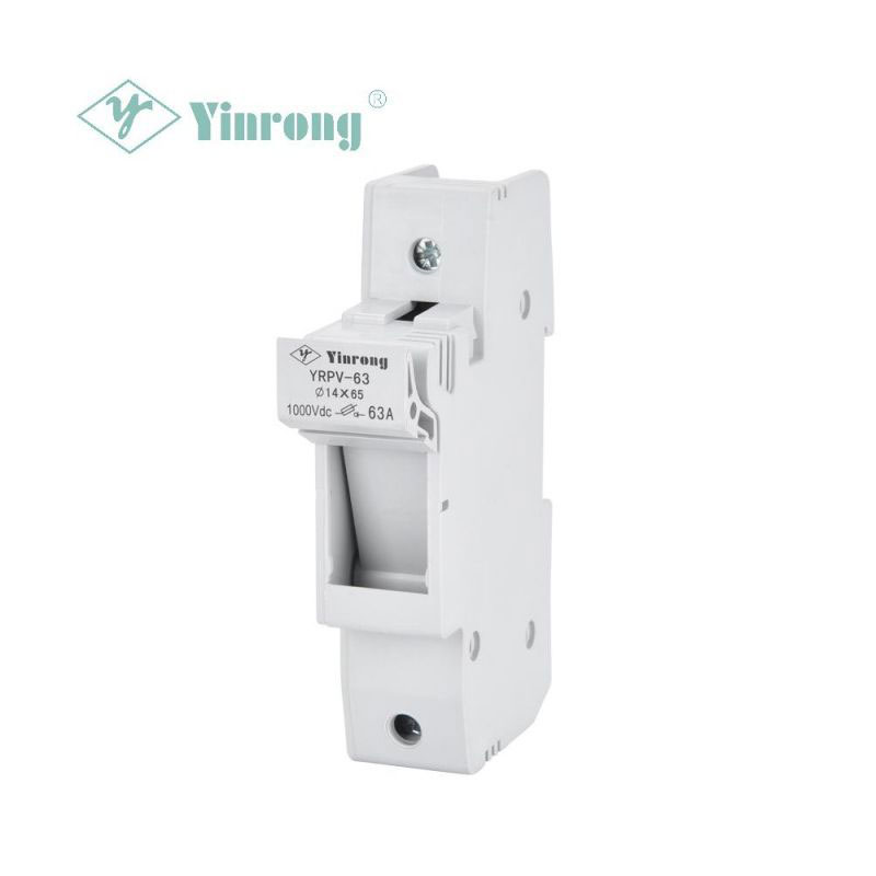 نگهدارنده فیوز ریلی 1000VDC 63A 14×65mm خورشیدی PV DIN