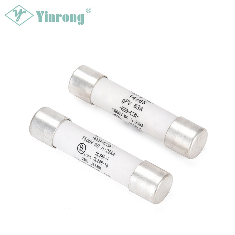 فیوز PV خورشیدی 1500VDC 63A 14×65mm